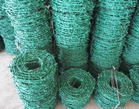 PVC包塑刺绳,铁蒺藜，带刺铁丝网